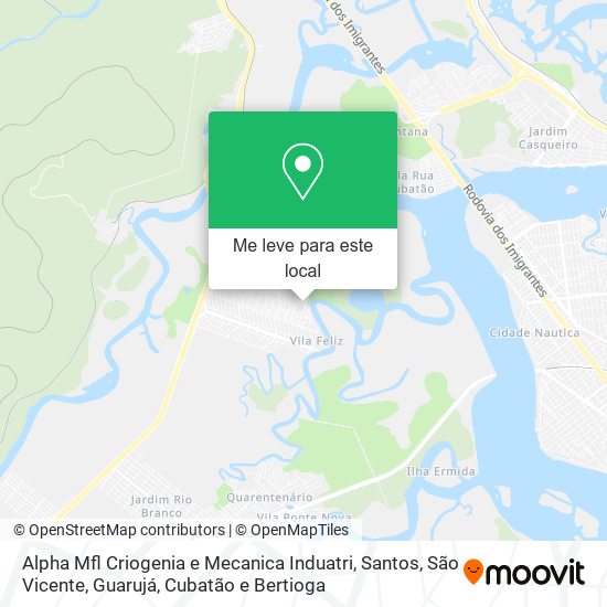 Alpha Mfl Criogenia e Mecanica Induatri mapa