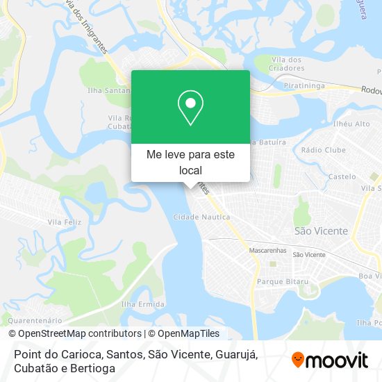 Point do Carioca mapa