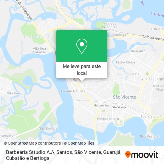 Barbearia Sttudio A.A mapa