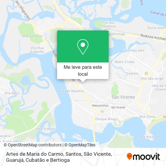 Artes de Maria do Carmo mapa