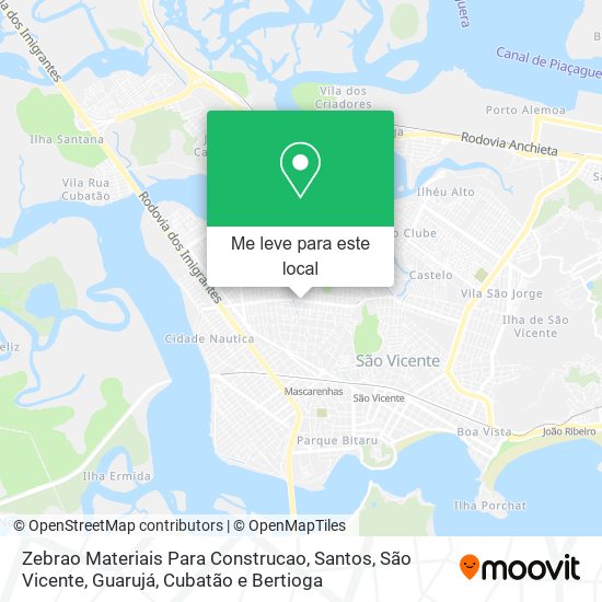 Zebrao Materiais Para Construcao mapa