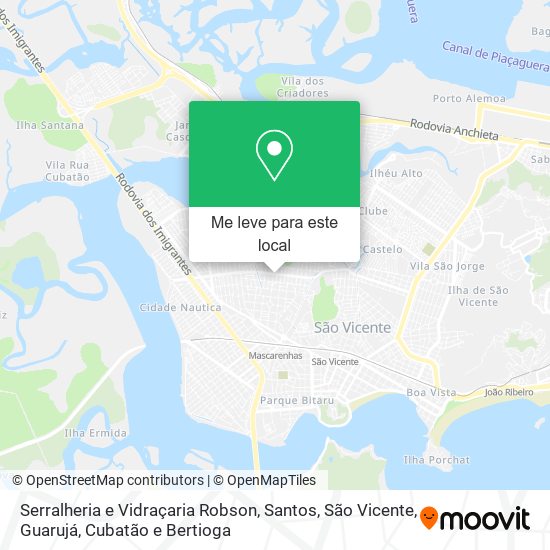 Serralheria e Vidraçaria Robson mapa