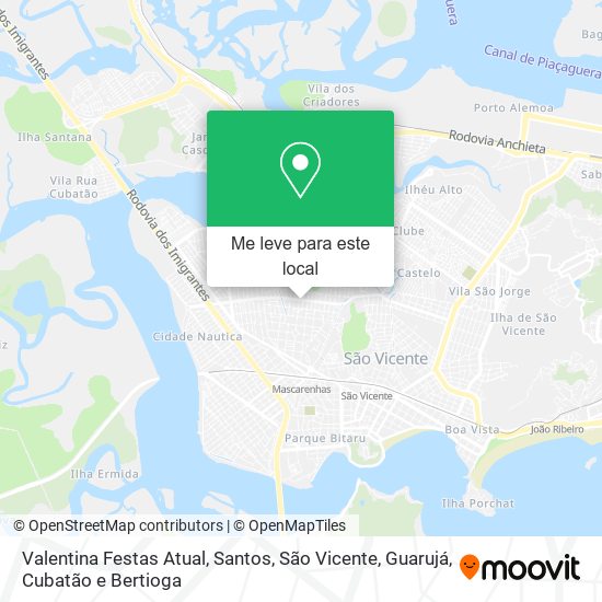 Valentina Festas Atual mapa