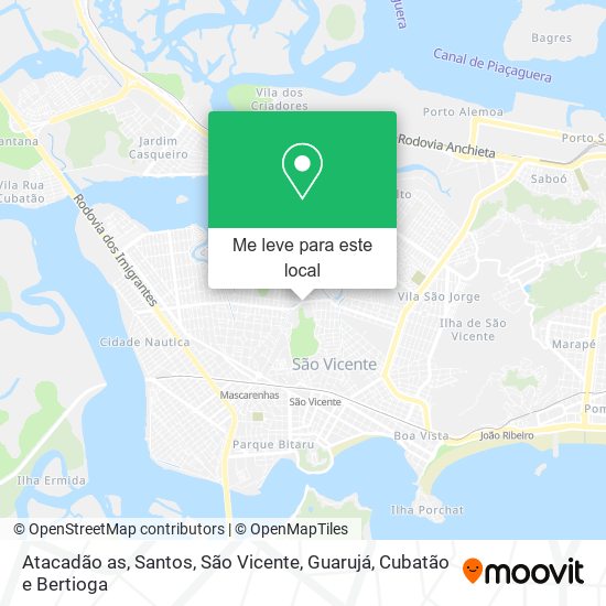 Atacadão as mapa