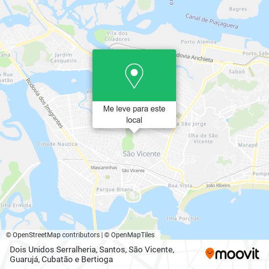 Dois Unidos Serralheria mapa