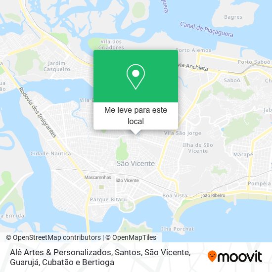 Alê Artes & Personalizados mapa