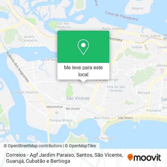 Correios - Agf Jardim Paraiso mapa