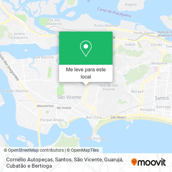 Cornélio Autopeças mapa