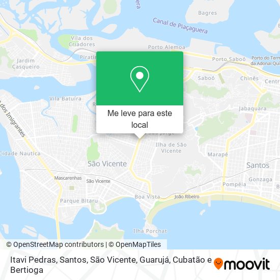 Itavi Pedras mapa
