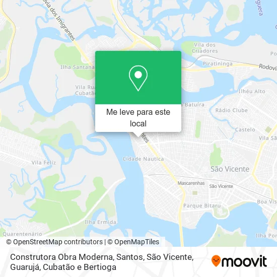 Construtora Obra Moderna mapa