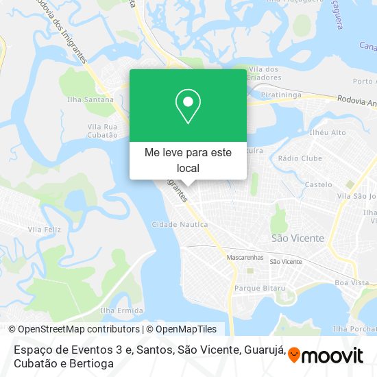 Espaço de Eventos 3 e mapa