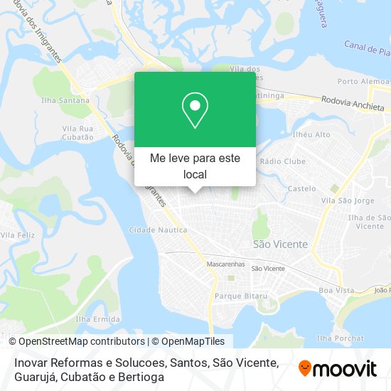 Inovar Reformas e Solucoes mapa