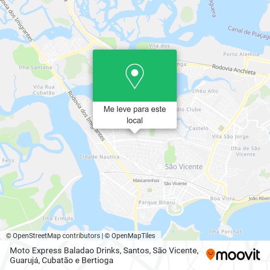 Moto Express Baladao Drinks mapa