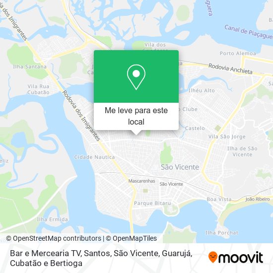 Bar e Mercearia TV mapa