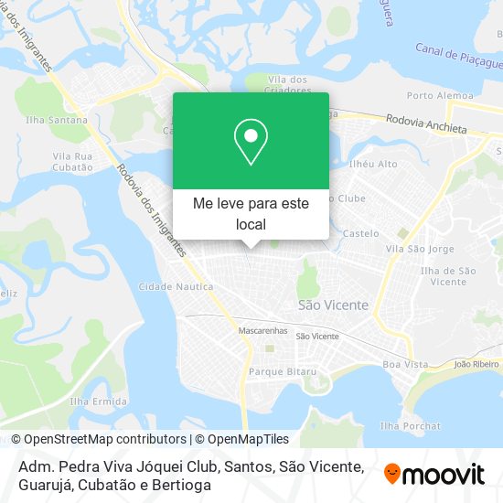 Adm. Pedra Viva Jóquei Club mapa