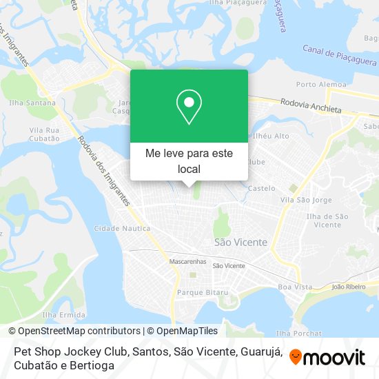 Pet Shop Jockey Club mapa