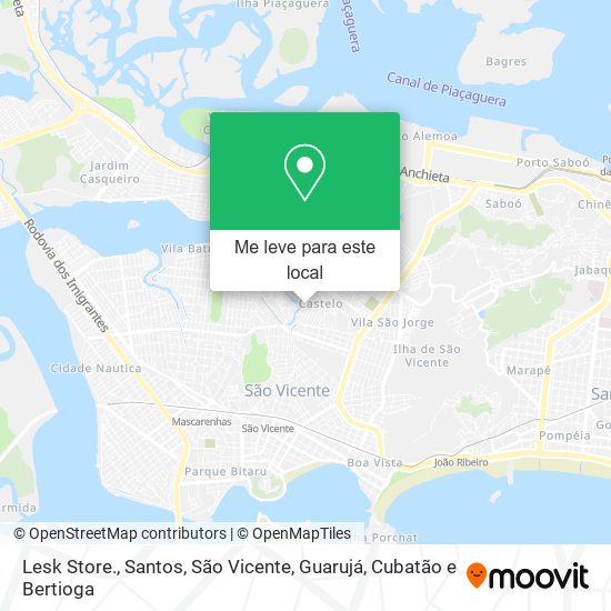 Lesk Store. mapa