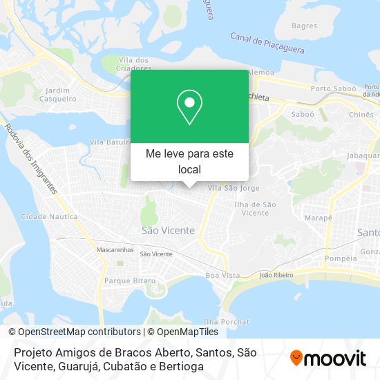 Projeto Amigos de Bracos Aberto mapa