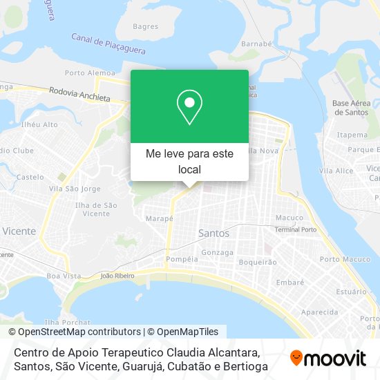 Centro de Apoio Terapeutico Claudia Alcantara mapa