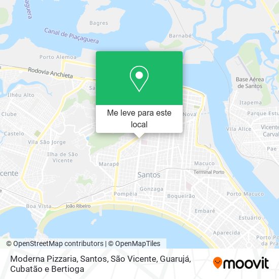 Moderna Pizzaria mapa