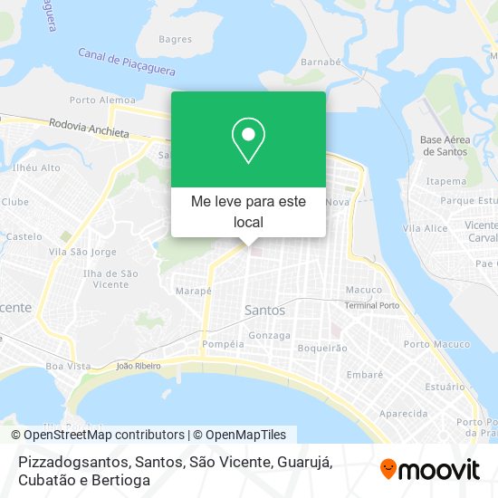 Pizzadogsantos mapa