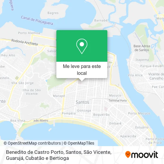 Benedito de Castro Porto mapa
