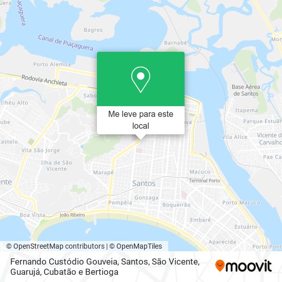 Fernando Custódio Gouveia mapa