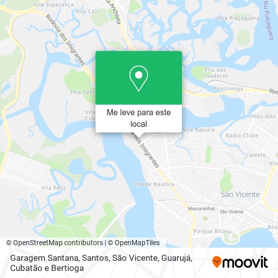 Garagem Santana mapa