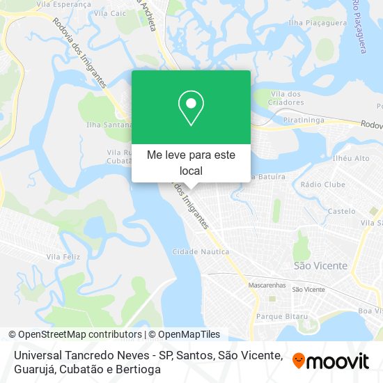 Universal Tancredo Neves - SP mapa