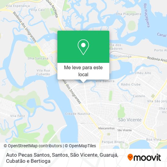 Auto Pecas Santos mapa