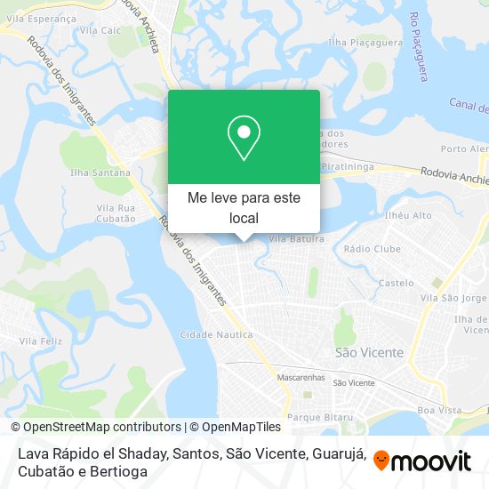 Lava Rápido el Shaday mapa