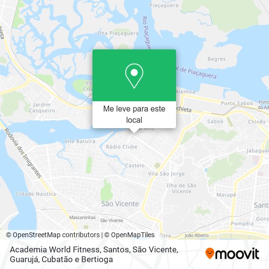 Academia World Fitness mapa