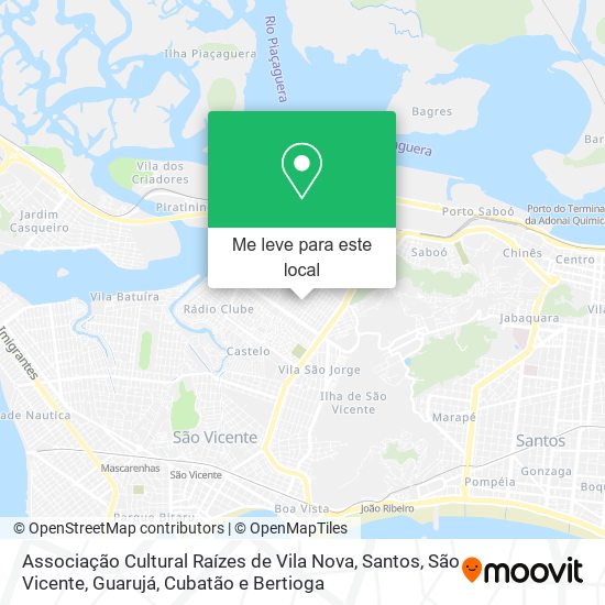 Associação Cultural Raízes de Vila Nova mapa