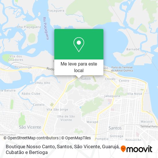 Boutique Nosso Canto mapa