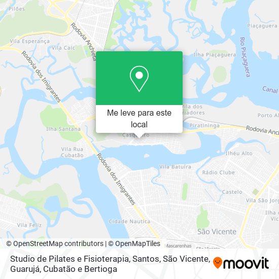 Studio de Pilates e Fisioterapia mapa