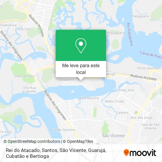 Rei do Atacado mapa
