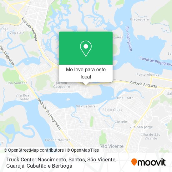 Truck Center Nascimento mapa