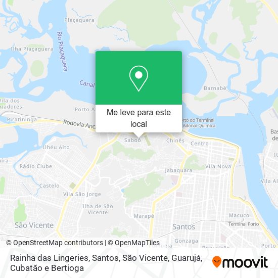 Rainha das Lingeries mapa