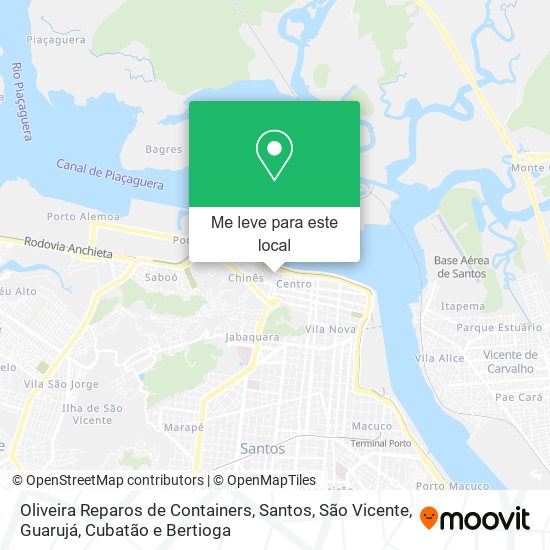 Oliveira Reparos de Containers mapa