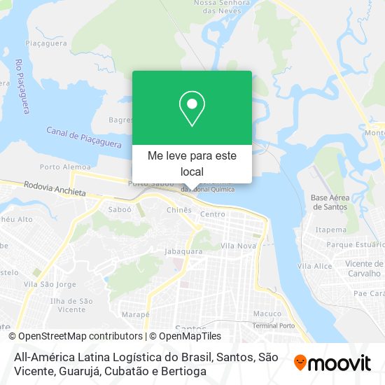 All-América Latina Logística do Brasil mapa