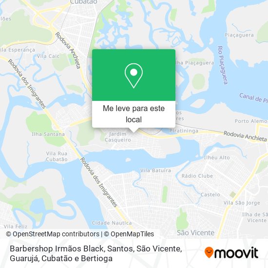 Barbershop Irmãos Black mapa