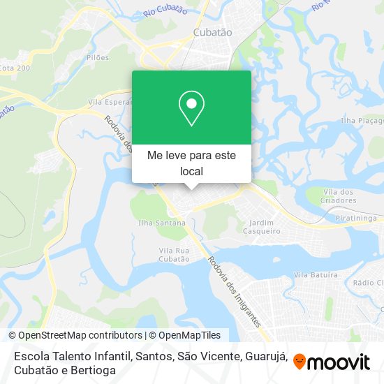 Escola Talento Infantil mapa