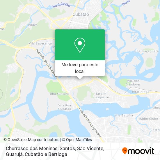 Churrasco das Meninas mapa