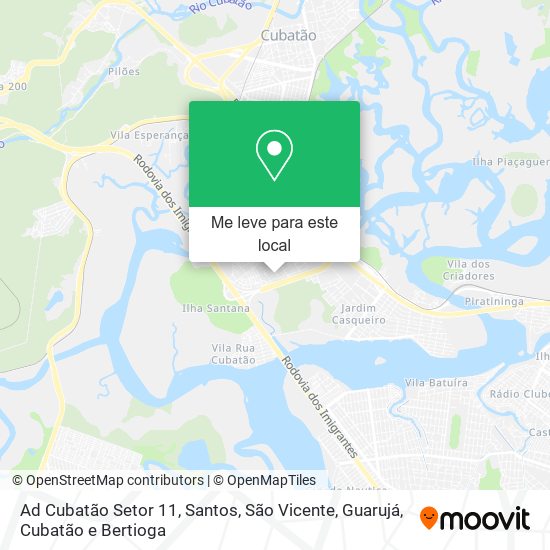 Ad Cubatão Setor 11 mapa