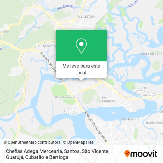 Chefias Adega Mercearia mapa