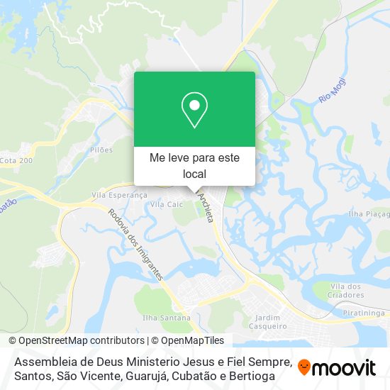 Assembleia de Deus Ministerio Jesus e Fiel Sempre mapa