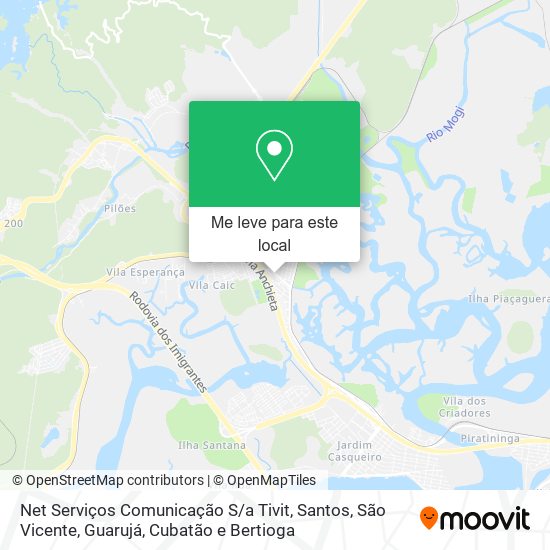 Net Serviços Comunicação S / a Tivit mapa
