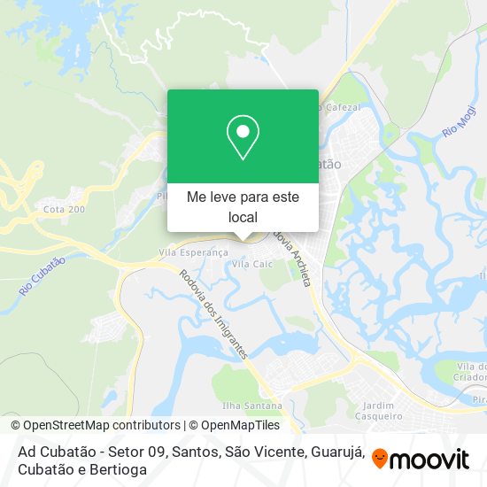 Ad Cubatão - Setor 09 mapa