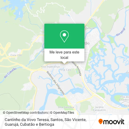 Cantinho da Vovo Teresa mapa