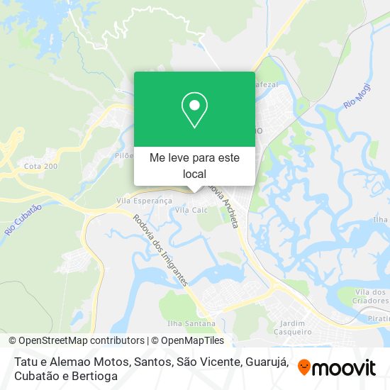 Tatu e Alemao Motos mapa